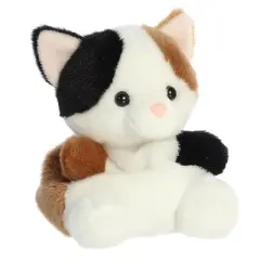 Aurora Mini Peebs Calico Cat Palm Pals Adorable Stuffed Animal White 5"
