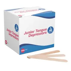 dynarex 5-1/2 Inch Length Wood Tongue Depressor Unflavored NonSterile 4311 1 Box 500/Box