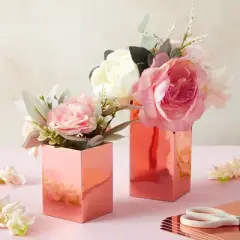 Bright Creations 50 Pack Metallic Rose Gold Cardstock Sheets for Arts and Crafts, Single-Sided, 8.5 x 11 In