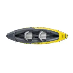 Intex Explorer K2 2-Person Inflatable Kayak with Oars and Air Pump - Yellow