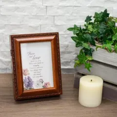 Dicksons Those We Love Wood Grain Finish Music Box Plays Amazing Grace