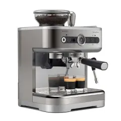 Philips Barista Brew Semi-Automatic Espresso Machine with Milk Frother, Stainless Steel: 2-Year Warranty, 1350W, Dishwasher-Safe Parts