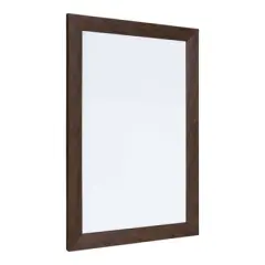 18" x 27" Beatrice Framed Magnetic Dry Erase Walnut Brown - DesignOvation