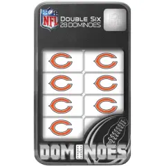 MasterPieces Officially Licensed NFL Chicago Bears 28 Piece Dominoes Game for Adults