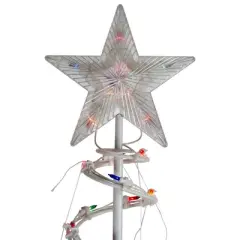 Northlight 6' Pre-Lit Spiral Christmas Tree - Multi Color Lights
