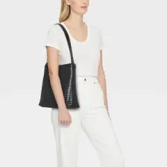 Woven Bucket Shoulder Bag - A New Day&trade;