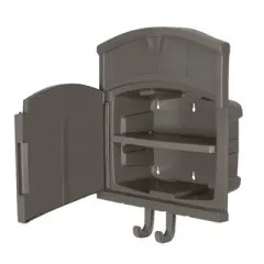 Suncast 150' Capacity Farmington Mounted Hose Hanger Dark Gray