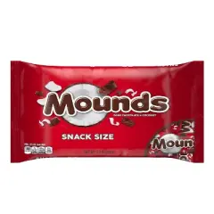 Mounds Dark Chocolate and Coconut Snack Size Candy Bars - 11.3oz, Bag