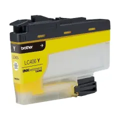 Brother LC406 Yellow Standard Yield Ink Cartridge Prints Up to 1 500 Pages (LC406YS)