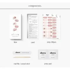 Ohora Gel Nail Gem Line - Coco Tweed - 30ct