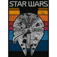 Men's Star Wars Millennium Falcon Time Warp Stripes T-Shirt