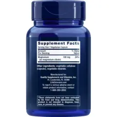 Magnesium (Citrate) by Life Extension  -  100 VegCap