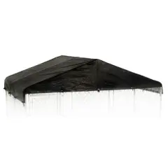 WeatherGuard 10' x 10' Outdoor Kennel Enclosure Waterproof Roof Cover (4 Pack)