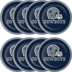 24ct Dallas Cowboys Football Dessert Plates