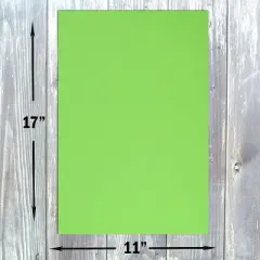 Hamilco Colored Cardstock Paper 11" x 17" Green Apple Color Card Stock Paper 50 Pack