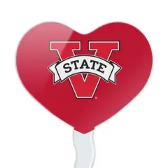 Valdosta Primary Logo Heart Love Cupcake Picks Toppers Decoration Set of 6