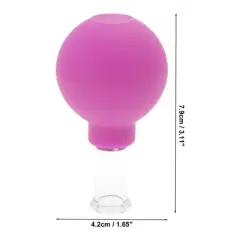 Unique Bargains Convenient Cupping Facial Tool Purple 1 Pc