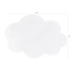 Pacon&reg; Self-Stick Dry Erase Clouds, White, 7" x 10", 10 Count