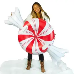 SnowCandy 42" Peppermint Snow Tube