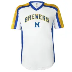 MLB Milwaukee Brewers Men's V-Neck Jersey