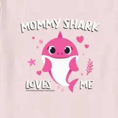 Toddler's Baby Shark Mommy Shark Loves Me T-Shirt