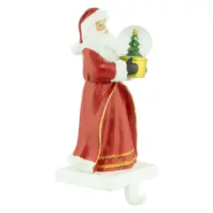 Northlight 9" Old-World Santa with Snow Globe Christmas Stocking Holder