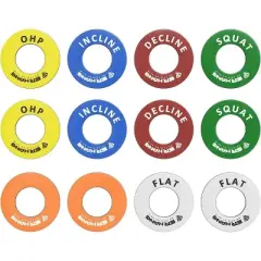 Power Cage Magnetic Position Markers, 1 Inch Power Rack Reminder Labels, Squat Rack Magnets Identifier Rings for Home Gym(5 Pairs)