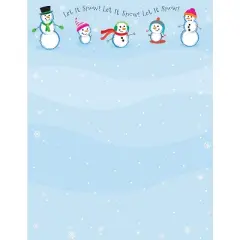 Great Papers! Let It Snowmen Letterhead 80/Pack 2014054