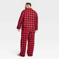 Men's Buffalo Check Flannel Matching Family Pajama Set - Wondershop&trade; Red