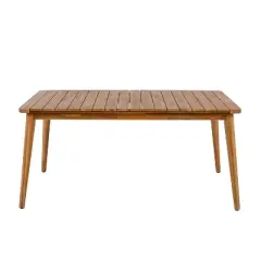 Christopher Knight Home Farrah Outdoor Acacia Wood Salt Design 6 Seater Dining Table