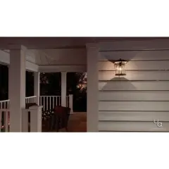 Urban Ambiance Luxury Rustic Outdoor Wall Light,  8.625"H x 6.5"W,  Coffee Bronze Finish, UHP1070