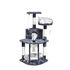 Go Pet Club 48" Classic Cat Tree Condo with Sisal Covered Posts F08