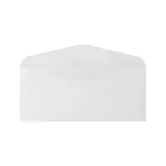 LUX Moistenable Glue #10 Business Envelope 4 1/8" x 9 1/2" Bright White 500/Pack (43687-500)
