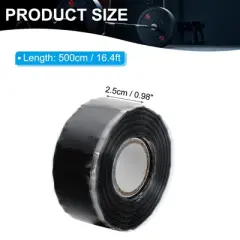 Unique Bargains Weatherproof Self-Fusing Silicone Grip Tape for Handles