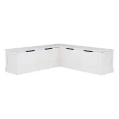 Tobin Backless Corner Breakfast Nook  - Linon