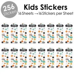 Big Dot of Happiness Happy Fall Truck - Harvest Pumpkin Party Favor Kids Stickers - 16 Sheets - 256 Stickers