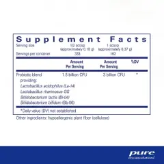 Pure Encapsulations Probiotic 123 - Children's Probiotic Support for Healthy Intestinal Microflora* - 2.1 Ounces