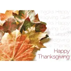 CEO Cards Thanksgiving Greeting Card Box Set of 25 Cards & 26 Envelopes - TH1501