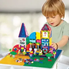 PICASSO-TILES 585 Piece Activity Table Set, STEM Toys for Kids 3+