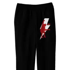 ACDC Angus Youth Silhouette with Lightning Bolt Youth Black Graphic Joggers