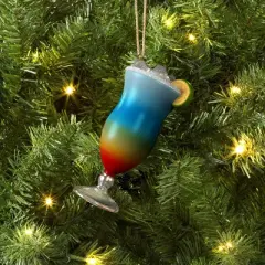 Christmas Glass Rainbow Tropical Drink Ornament - Wondershop&trade;
