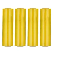 PSBM 4 Rolls Tinted Yellow Hand Pallet Stretch Wrap, 18 in. x 1500 Ft. x 47 Gauge