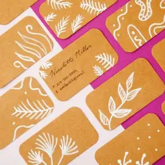 Juvale 250-Pack Blank Index Cards, 2x3.5 in Flashcards for Studying, Small Kraft Paper Cardstock for Making Business Cards, Playing Cards, Brown