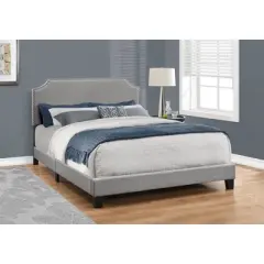 Queen Size Bed Linen with Chrome Trim Gray - EveryRoom