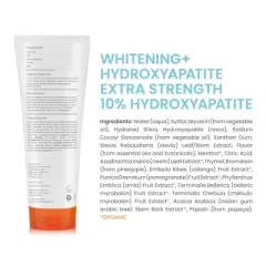 Himalaya Botanique Whitening+ Hydroxyapatite Toothpaste, Extra Strength with 10% Hydroxyapatite, Mint Flavor, Fluoride-Free, SLS Free & Vegan, 3 oz.