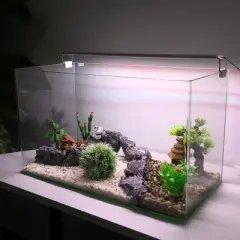 Unique Bargains Artificial Aquarium Grass Ball for Fish Tank Landscape Decoration Green White 4.33x5.31inch 1 Pc