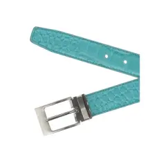 CTM Leather Croc Print Belt
