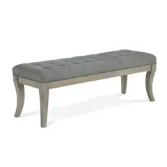 Adina Rectangular Tufted Bench Taupe - Dorel Living