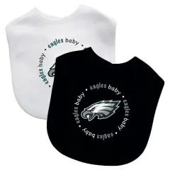 Baby Fanatic Officially Licensed Unisex Baby Bibs 2 Pack - NFL Philadelphia Eagles