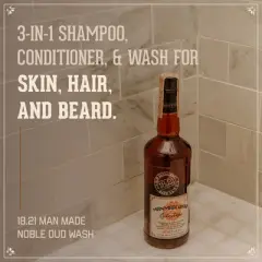 18.21 Man Made Noble Oud 3-in 1 Mens Shampoo+Conditioner+ Body Wash, 32 oz